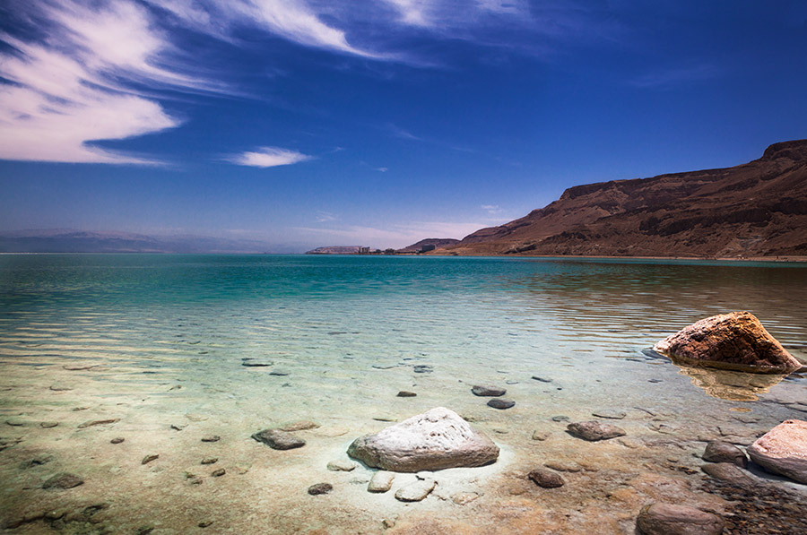 Ansicht vom Toten Meer