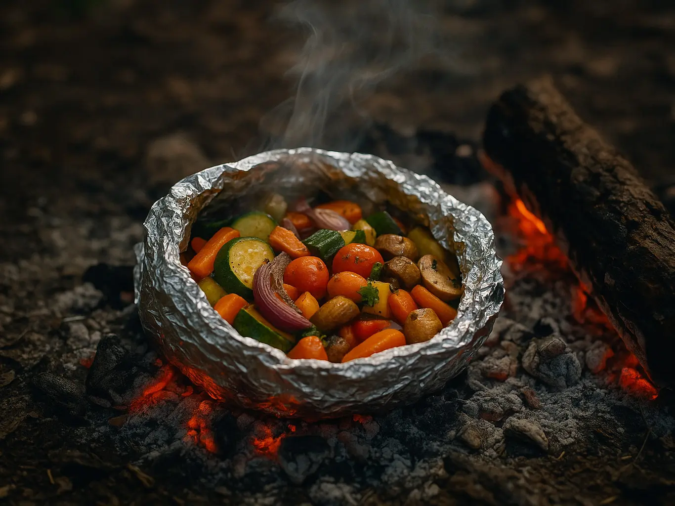 Glutgemüse in Folie