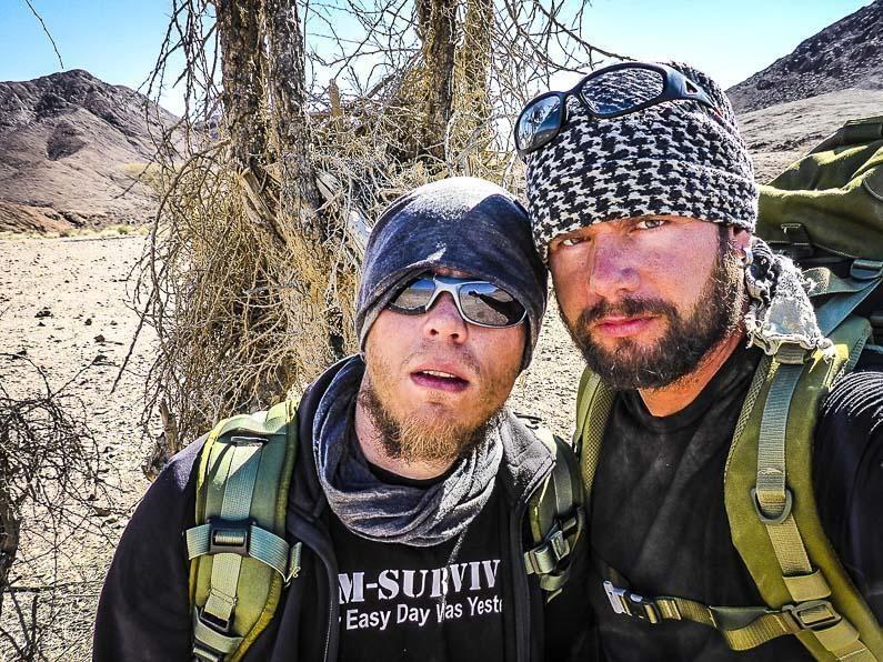 Ronny und Daniel in der Negev-Wüste