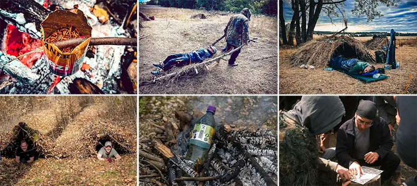 Survival Training in NRW im Wald