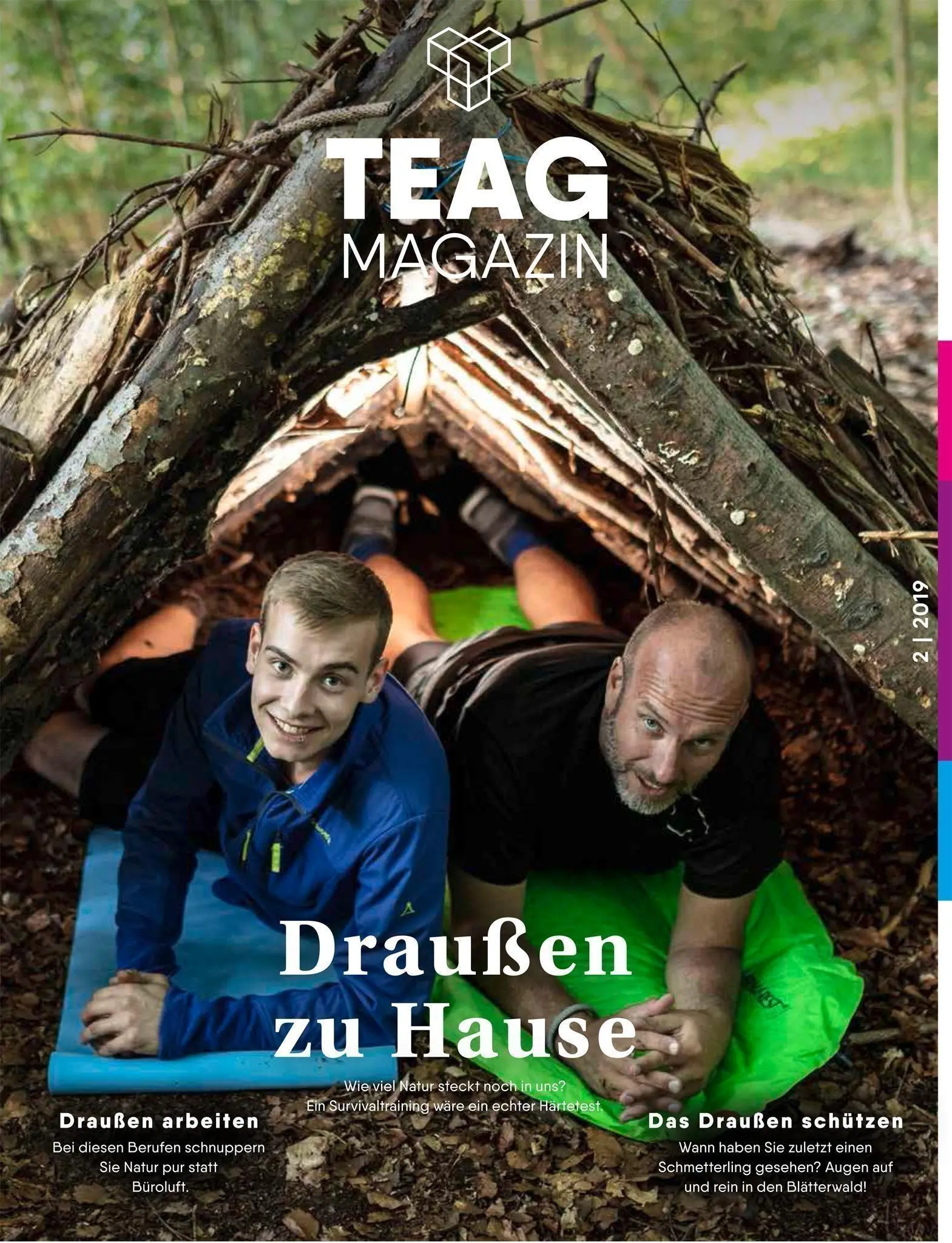 Reportage über Survivaltraining in Thüringen im TEAG Magazin