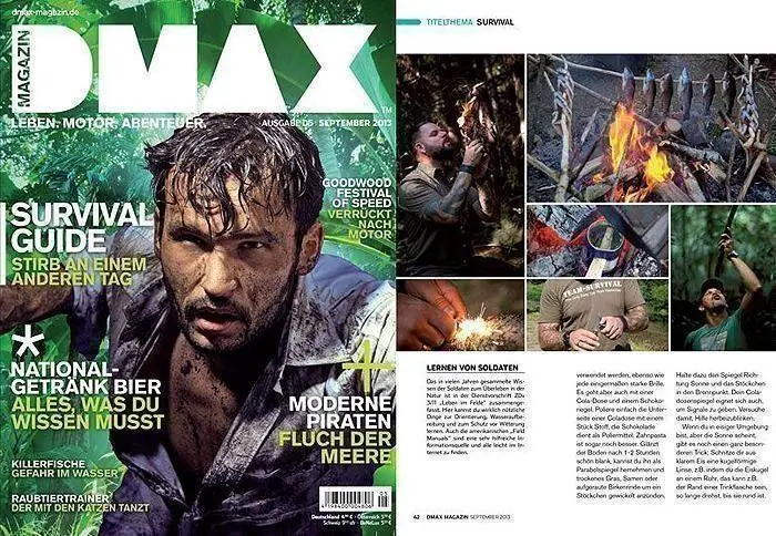 Titelbild DMAX Magazin Survival Guide