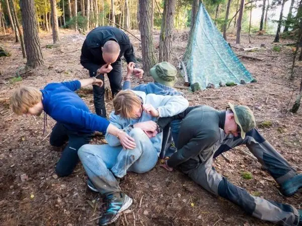 Maßnahme im Wald