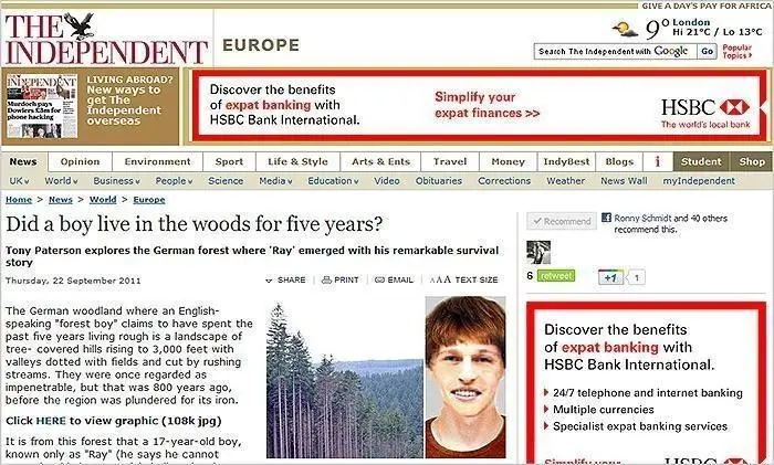 The Independent – Interview mit Ronny Schmidt über den Forest Boy