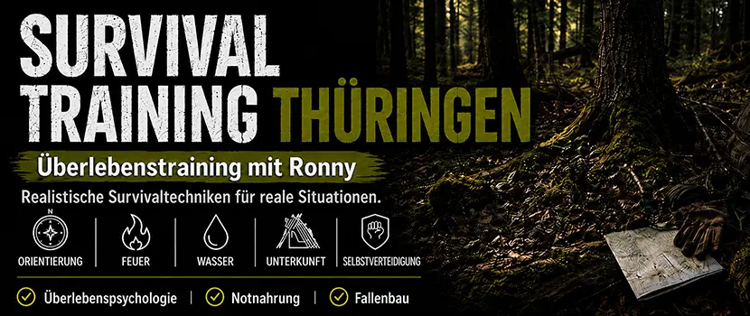Wildnis Survival Training in Thüringen