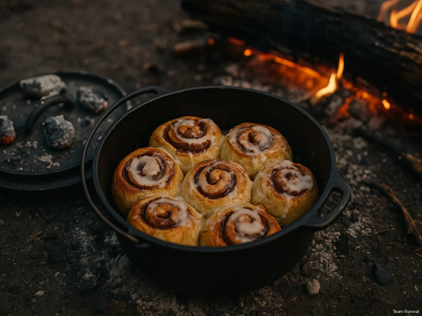 Zimtschnecken aus dem Dutch Oven