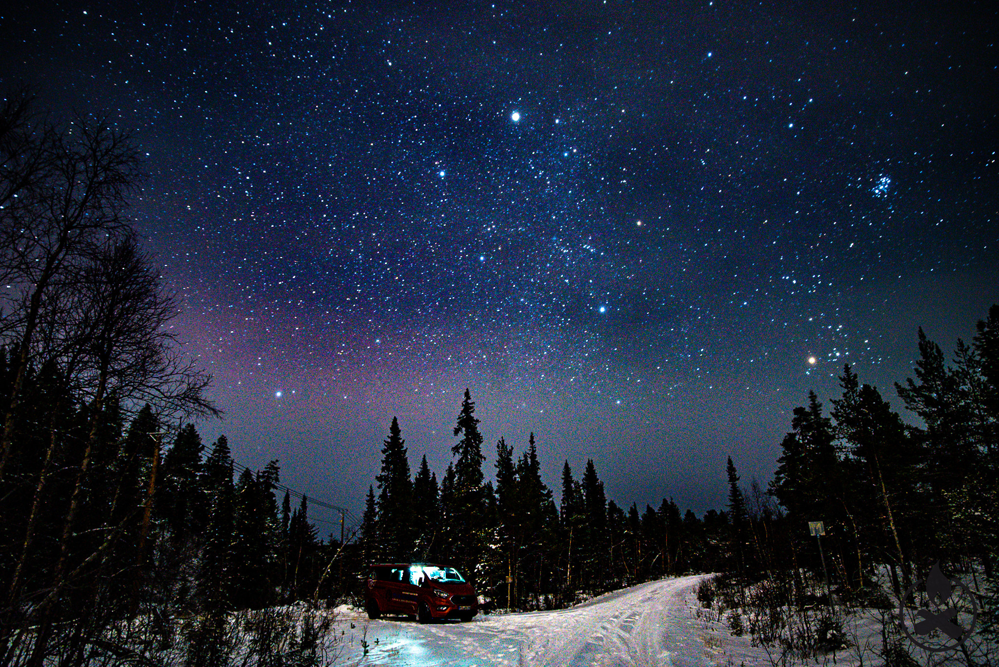 Winter Sternentraum in Schweden