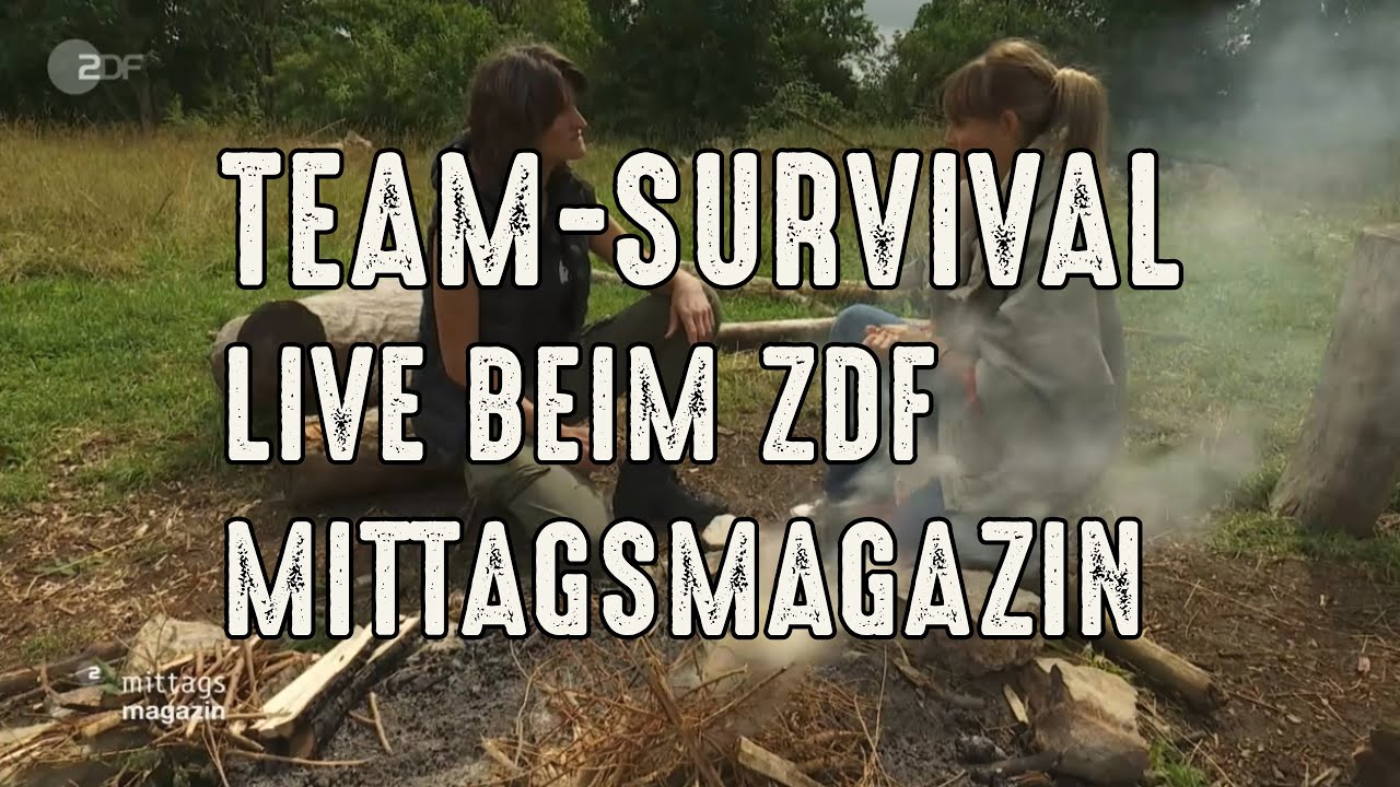 Wie überlebt man allein im Wald? – Survival-Training live im ZDF-Mittagsmagazin.