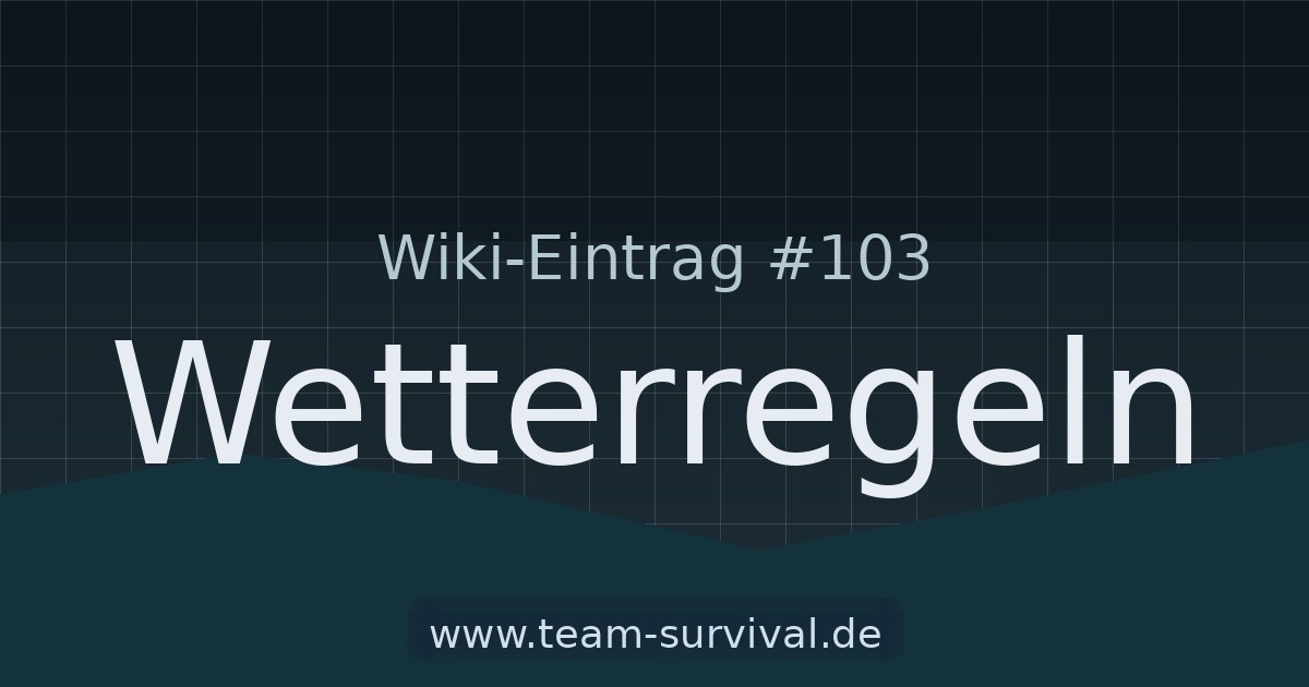 Wetterregeln – Wiki