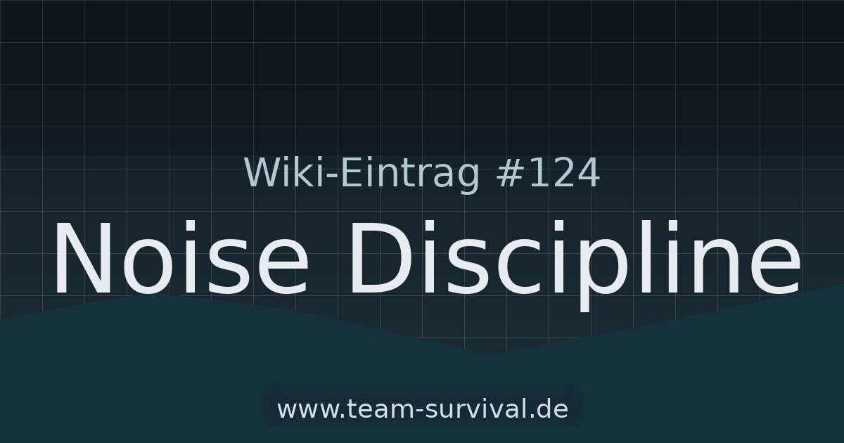 Noise Discipline – Wiki