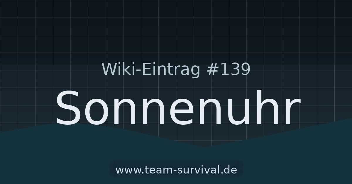 Sonnenuhr – Wiki