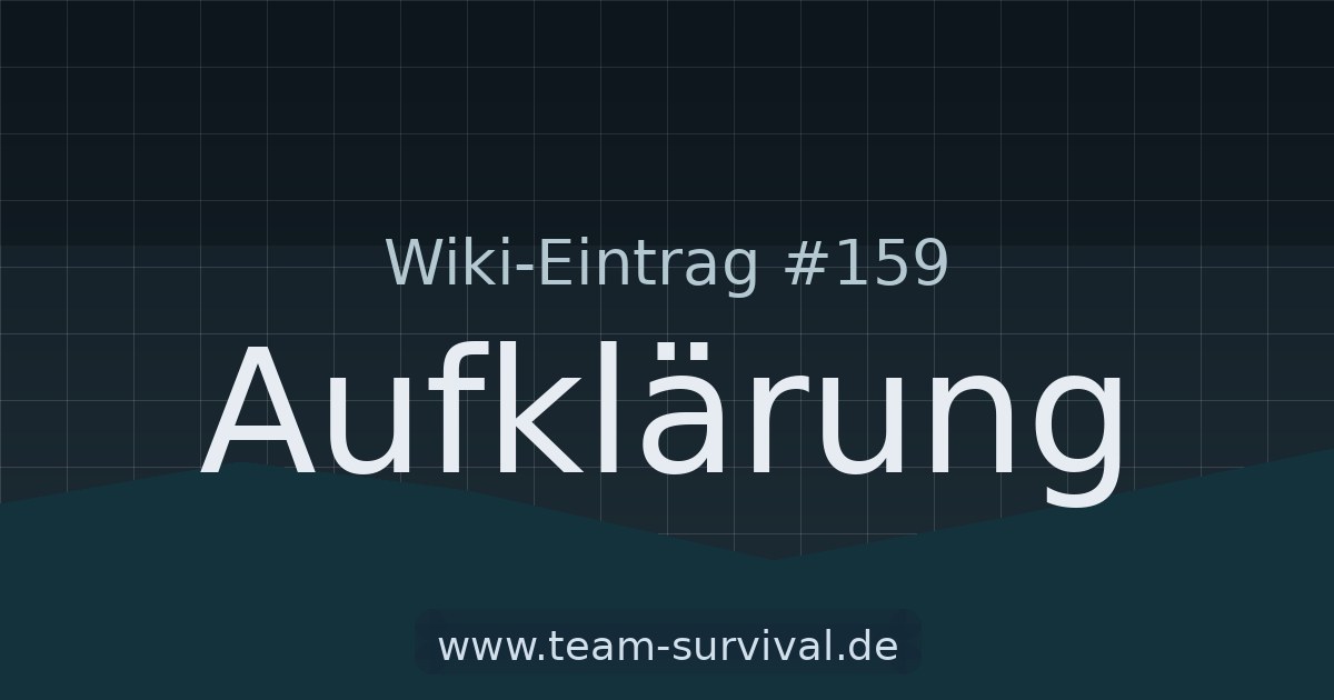 Aufklärung – Wiki