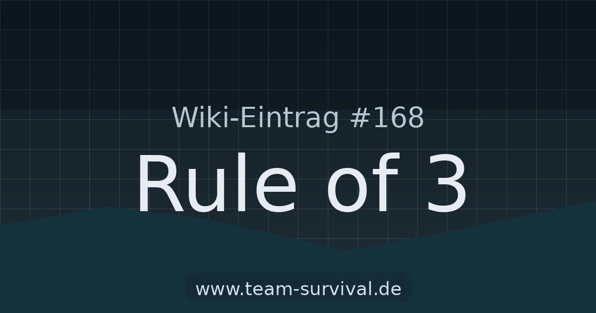 Rule of 3 – Wiki