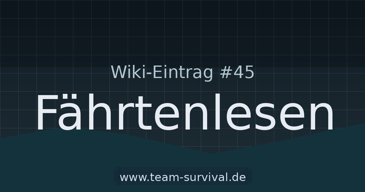 Fährtenlesen – Wiki